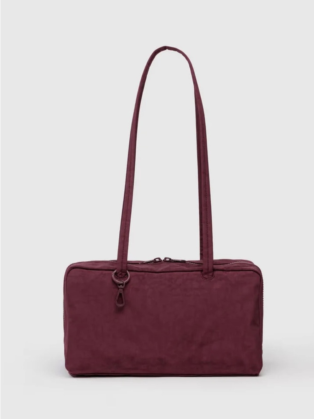 NWT Baggu Medium Nylon Bowler Bag in Mahogany